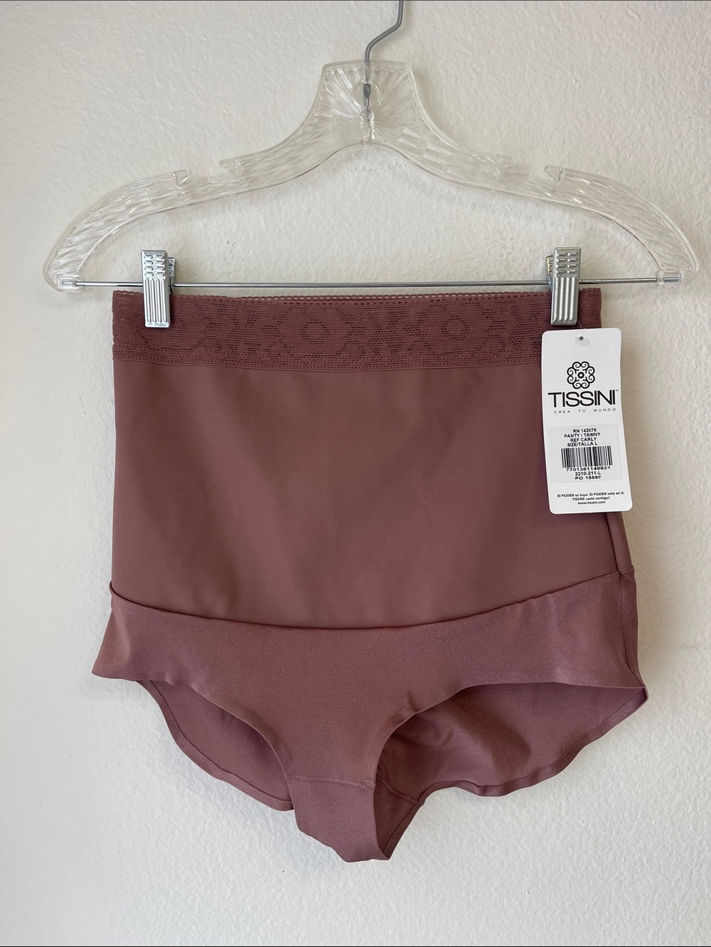Tissini Women’s High-Waist Shaping Briefs in Mauve